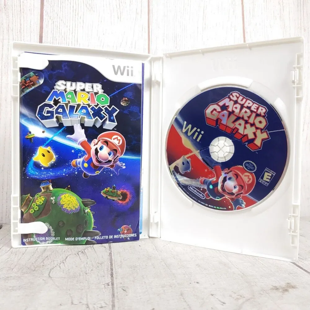 Super Mario Galaxy - Nintendo Wii COMPLETE w/ Case + Manual - TESTED WORKING